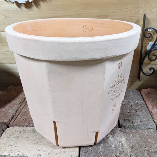 ポコでお願いします。同梱新製品です斜めスリットナチュラルテラコッタ大サイズ 再入荷です♪HM474 スリット鉢Mサイズ テラコッタ 素焼 植木鉢 植物