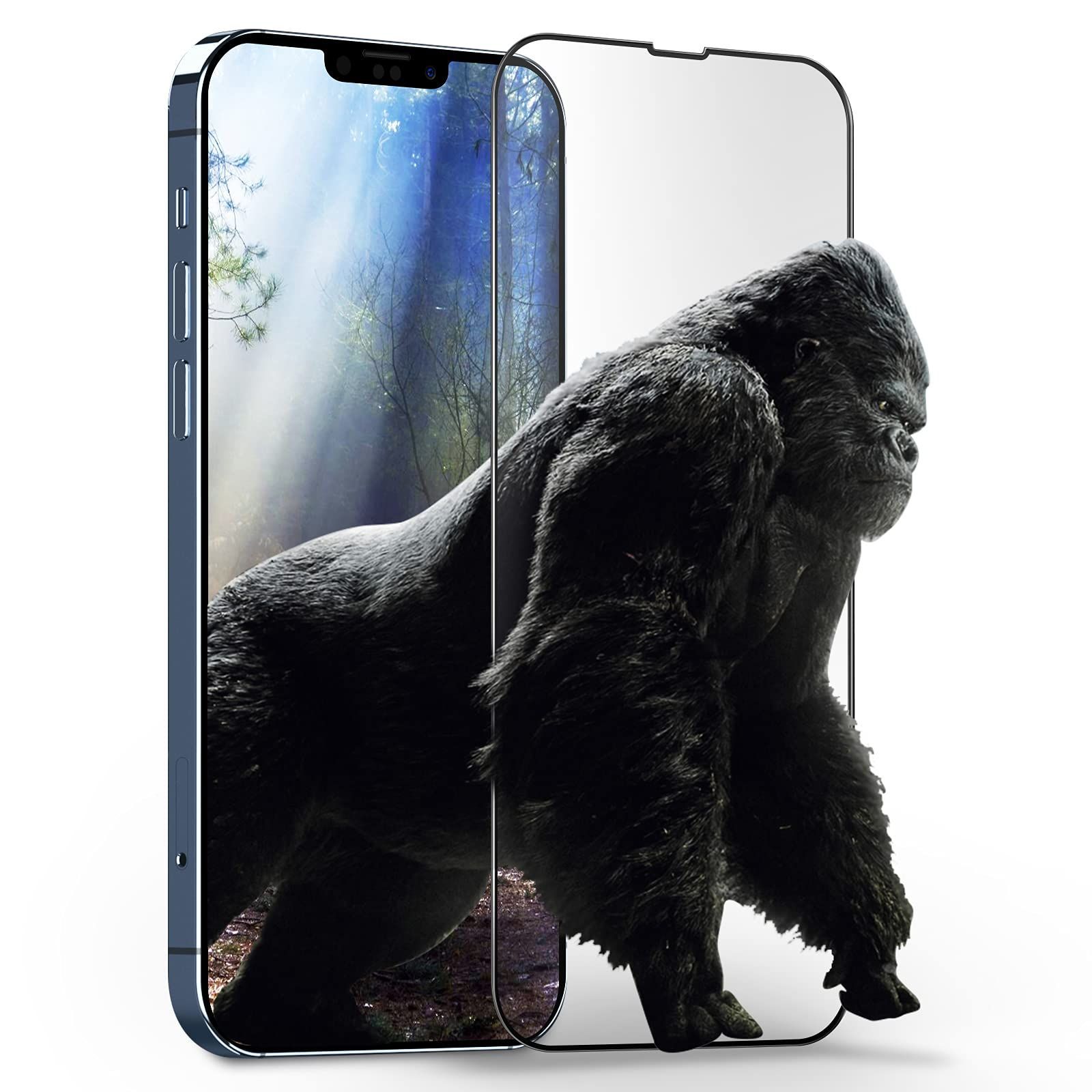 【新着商品】Pro Max（6.7インチ）対応ガラスフィルム memumiR 13 アイフォン13 用 強化ガラス iPhone 全面液晶保護フィルム「硬度9H / ガイド枠付き/抗菌/防指紋/気泡ゼロ/高感度タッチ」【日本製素