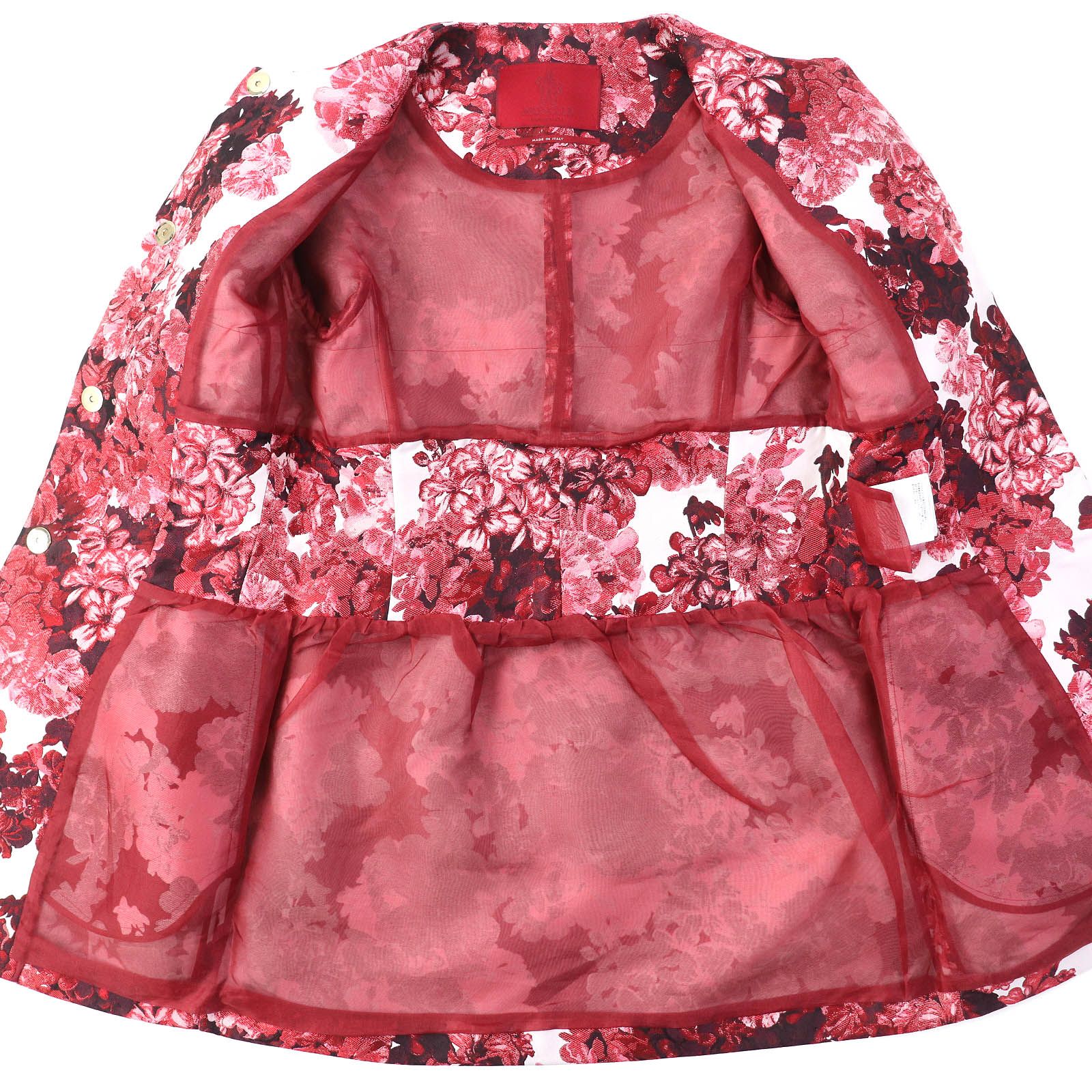 MONCLERガムルージュ シルク・ショートジャケット