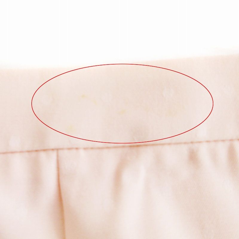 アクリス AKRIS ロングスカート ドット 水玉 ウール ピンク 44 XXL  