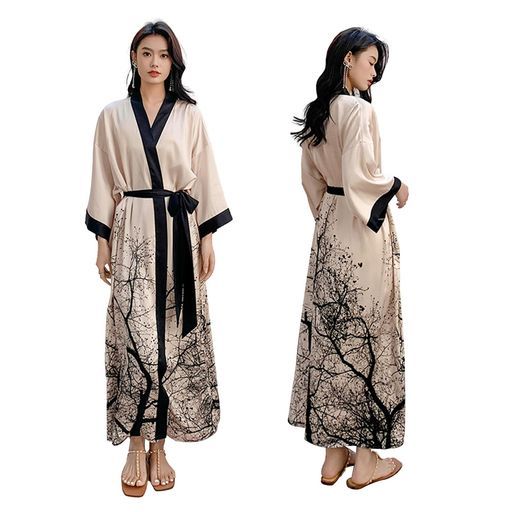 Chloé アンティーク風レース装飾シルク100ガウン Chloé アンティーク風レース装飾シルク100ガウン Chloé