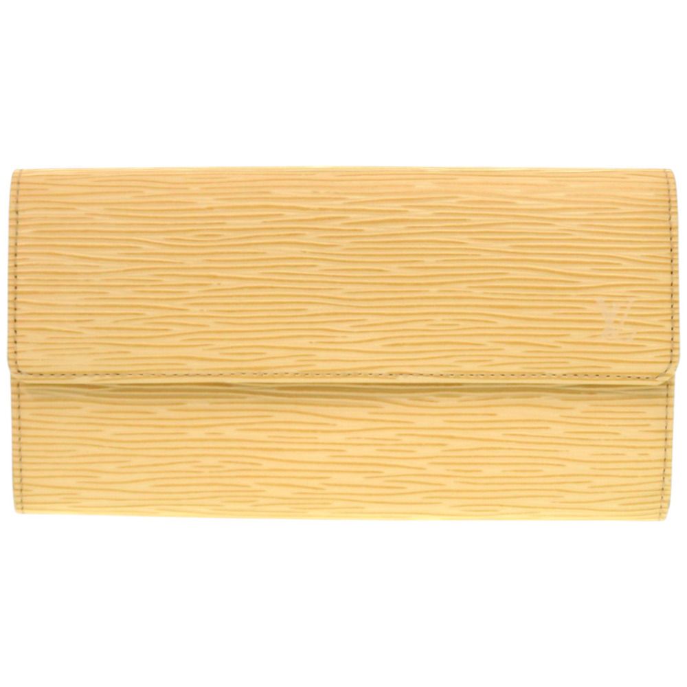 ルイ ヴィトン ポルトモネ クレディ エピ M6357A エピレザー ヴァニラ 黄 長財布 LV 0972 LOUIS VUITTON