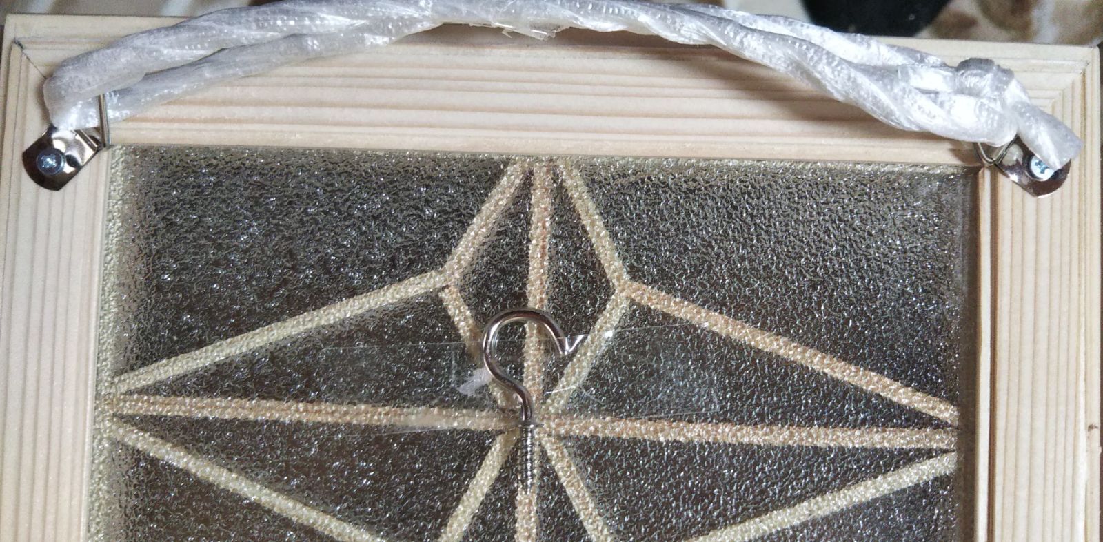 53 組子 アクリル板入り 3枚一組 木製額縁