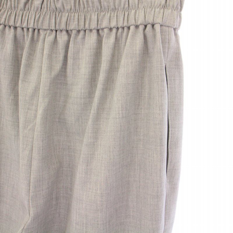 ルネ Rene テーパードパンツ スラックス イージー ウエストゴム パール  