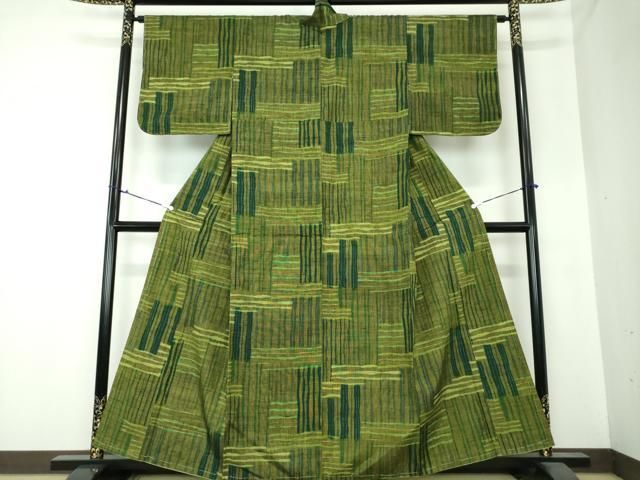 平和屋着物○上質な紬 変わり格子 正絹 逸品 未使用 DAAS3837ps - メルカリ