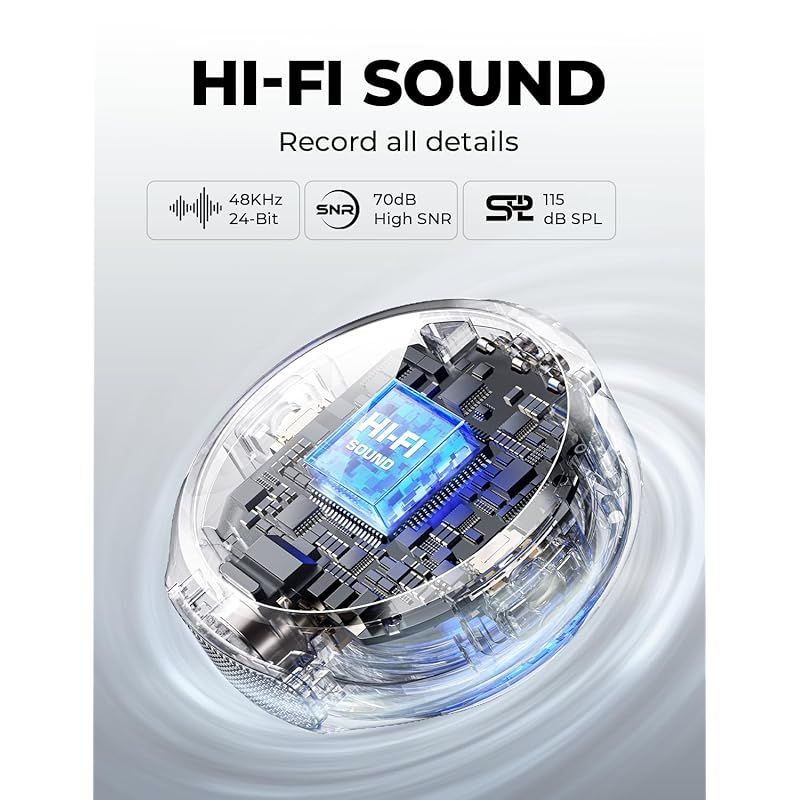 配送商品は通常配送無料。 Hollyland 2025新機 Lark M2 camera-ワイヤレスマイク-ピンマイク-軽量9g-48Khz 24Bit-カメラ対応-ノイズキャンセリング-300m転送距離-Vlog撮影 黒 0 愛着