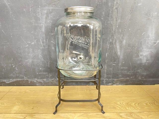 MASON　ガラスディスペンサー KILNER 【メタルスタンド付き】大容量 11L 11.29L Mason
