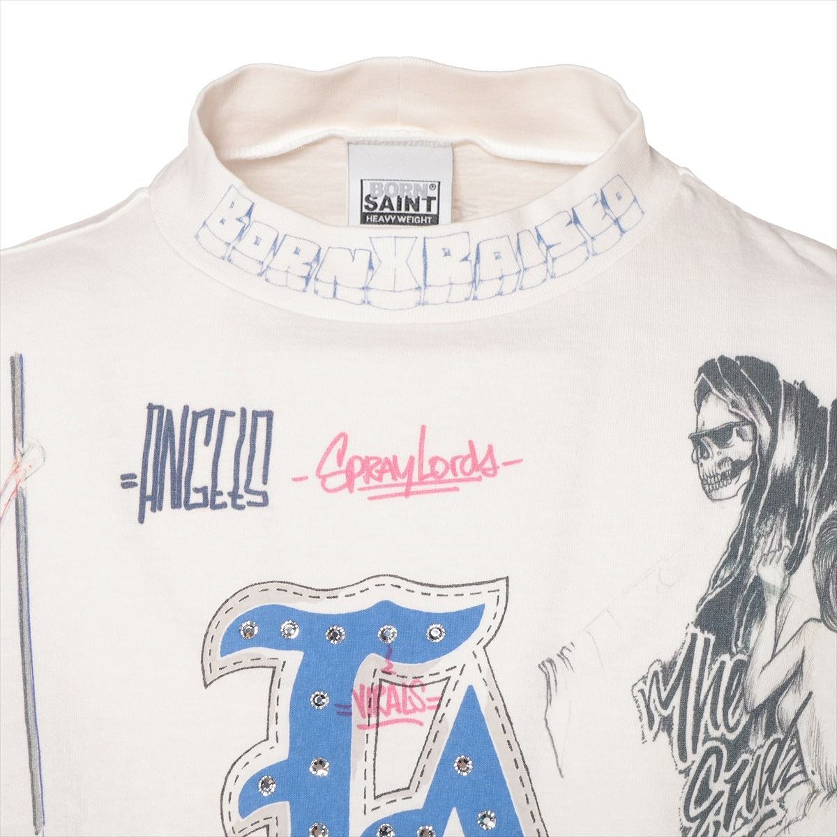 SAINT MICHEAL ロングTシャツ 長袖 メンズ OS 白 ホワイト