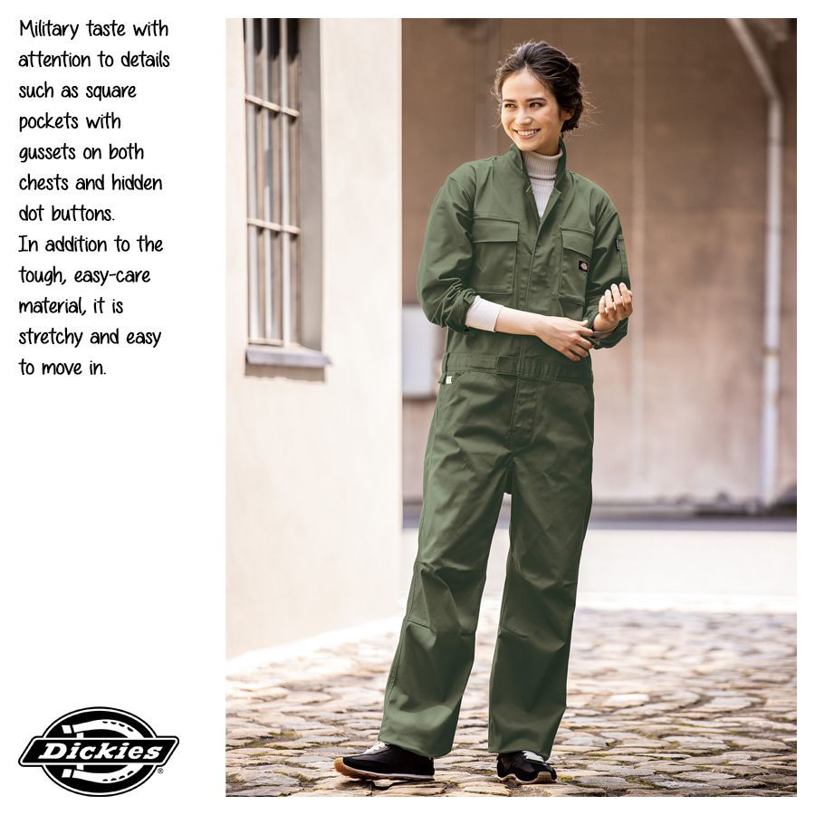 Dickies ディッキーズ つなぎ ツナギ D-766 ホワイト SS～5L