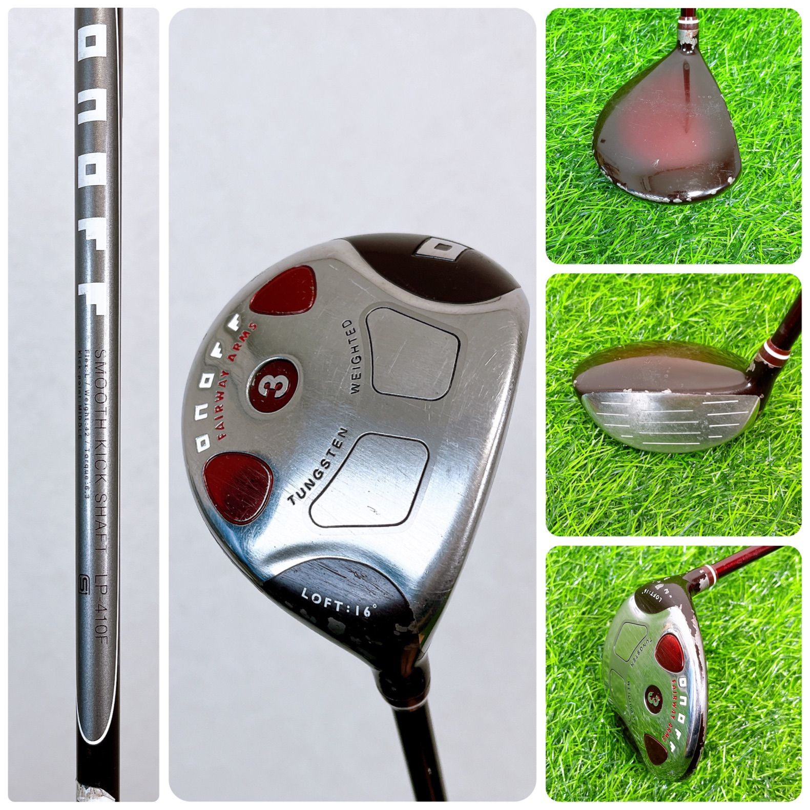 1.オノフ　ゴルフクラブ　レディースセット　FLEX L バックなしオノフレディースゴルフクラブセットFLEX L 女性用