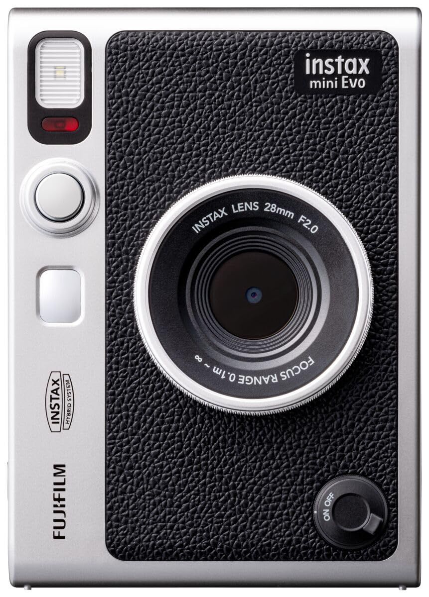 富士フイルム FUJIFILM チェキ Evo ハイブリッドインスタントカメラ インスタントカメラ|スマホプリンター|デジタルカメラ instax mini Evo ブラック INS MINI EVO BLACK C