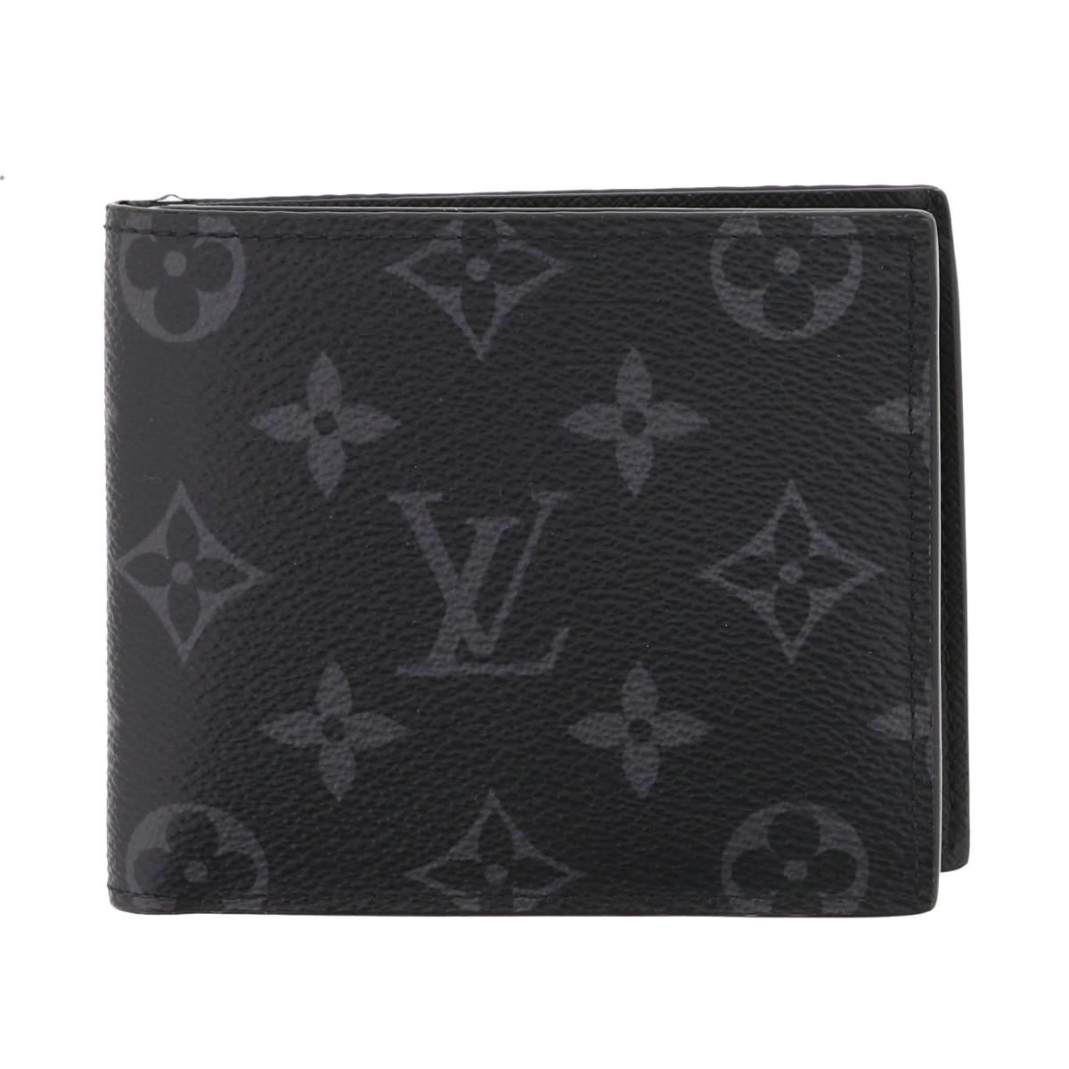 LOUIS VUITTON ルイヴィトン ﾎﾟﾙﾄﾌｫｲﾕ･ﾏﾙｺ NM 財布 二つ折り財布 小銭入有 Monogram|Eclipse M62545 used AB