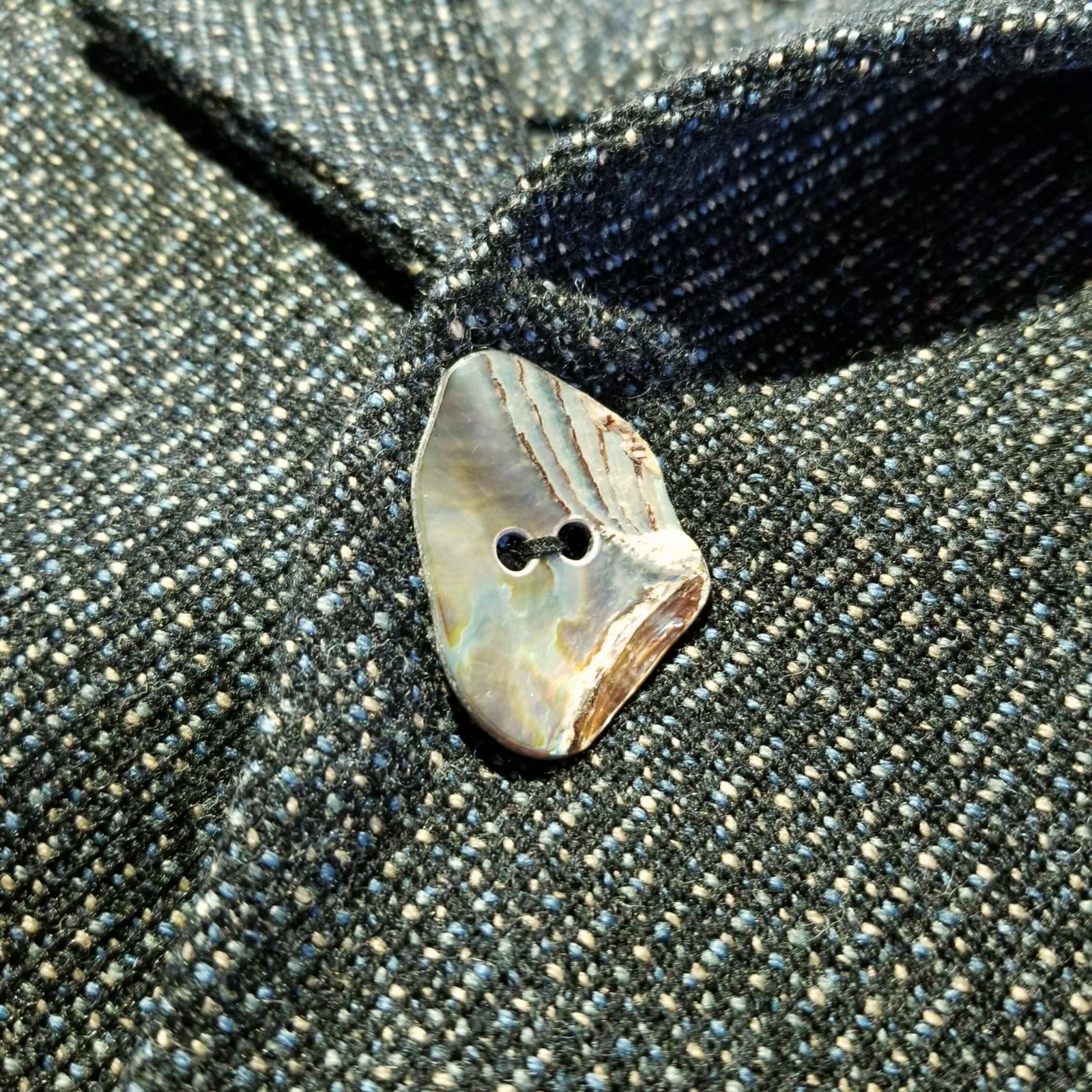 MASU 20aw MELANGE TWEED DRIZZLER SHIRTS 44 エムエーエスユー 
