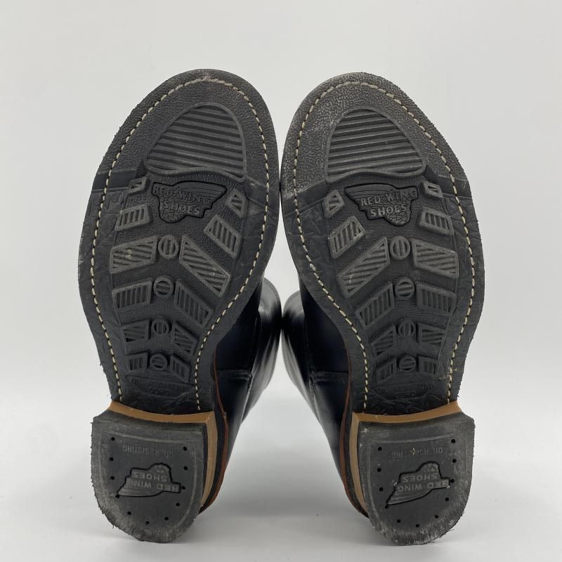 中古】RED WING ショートエンジニアブーツ 27cm 2976 ブラック レッド  