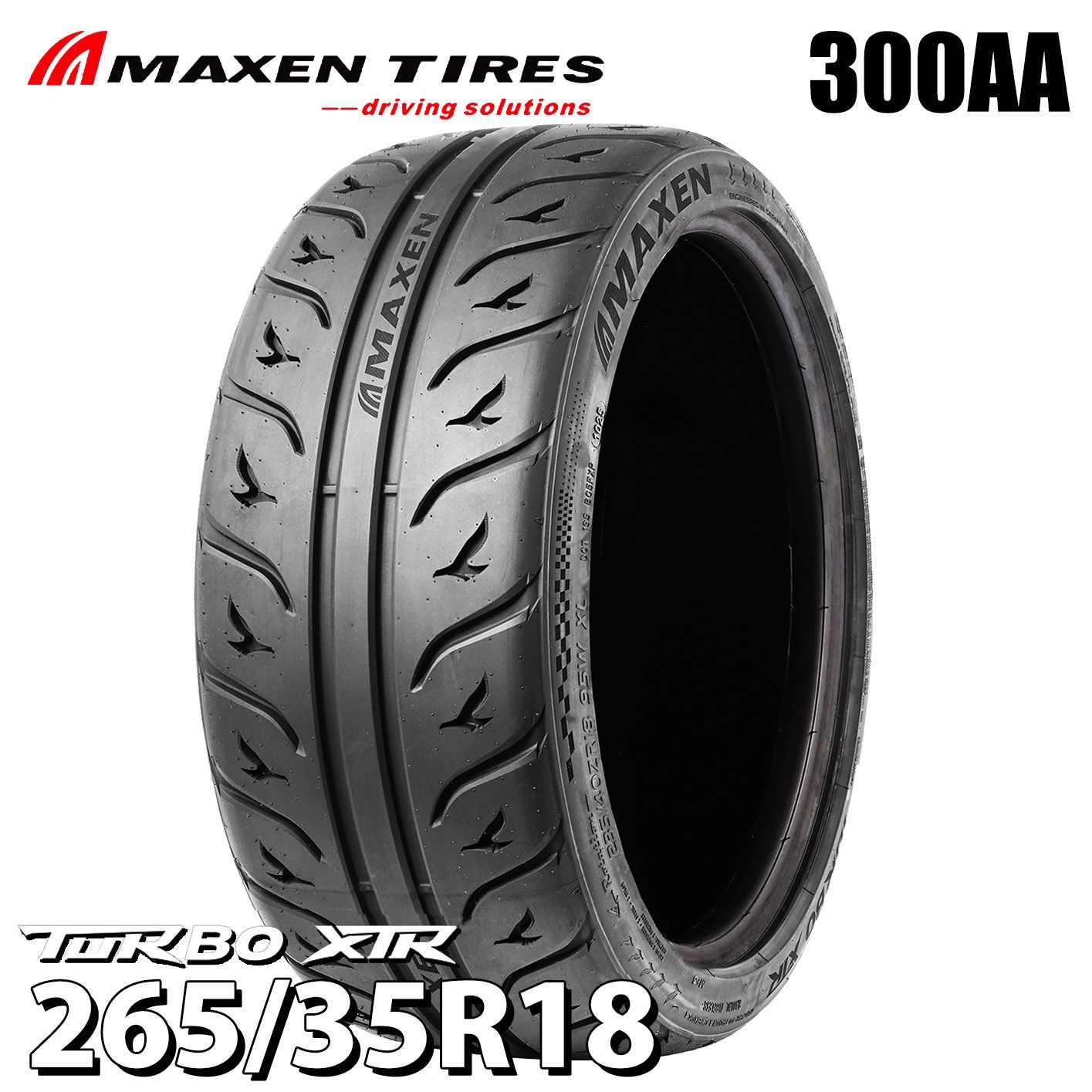 MAXEN マクセンタイヤ TURBO XTR 300AA 265|35R18 18インチ ドリフト タイヤ マクセン