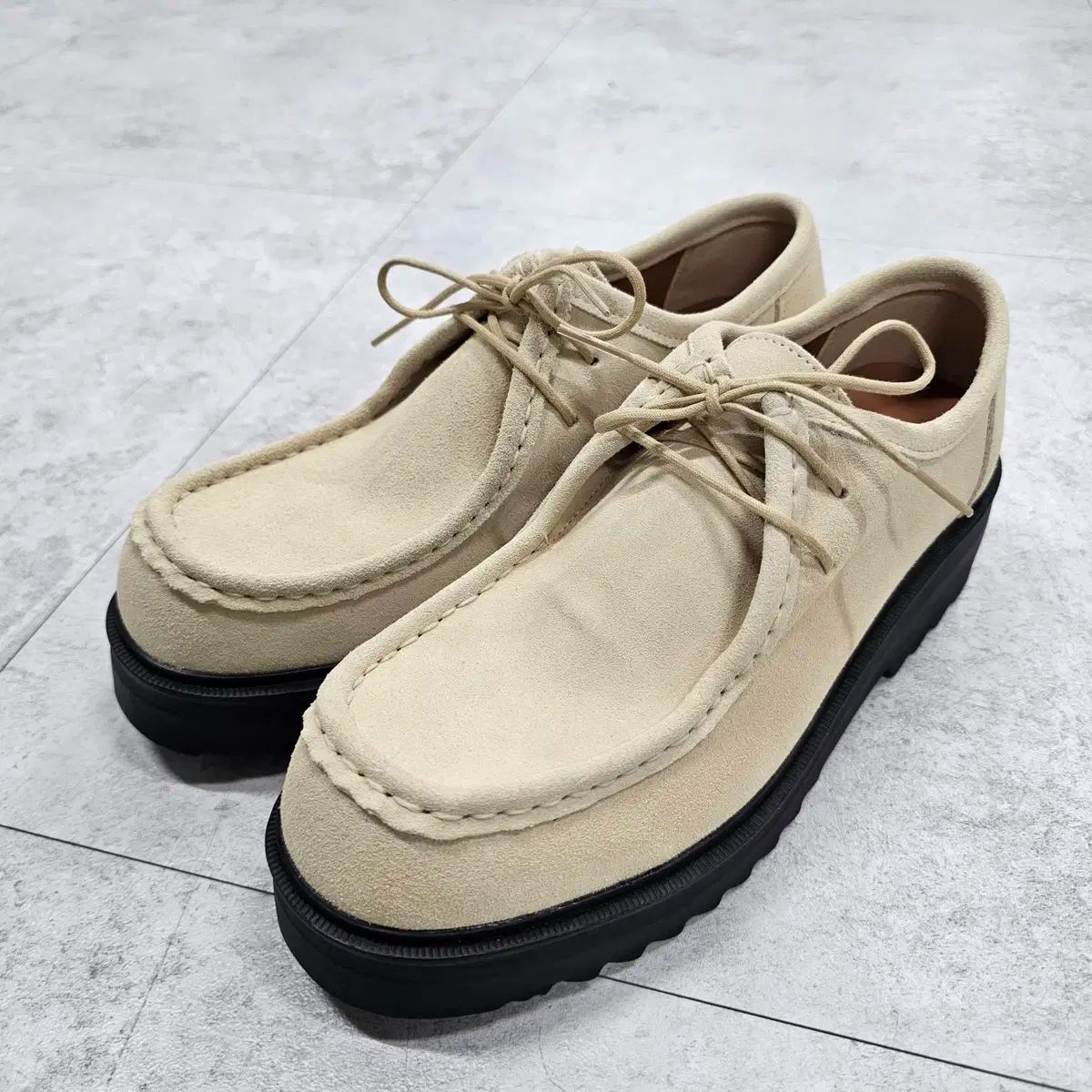 250 セカンドアトリエ 3300BS BEIGE モックシューズ アウトレット 2 回