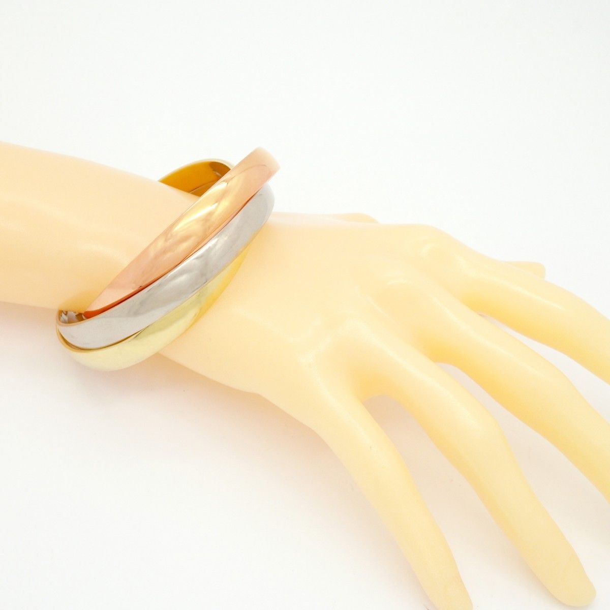 【最安値】 本鼈甲 レア k18 甲丸線 バングル（K18 pt900デザイン アクセサリー