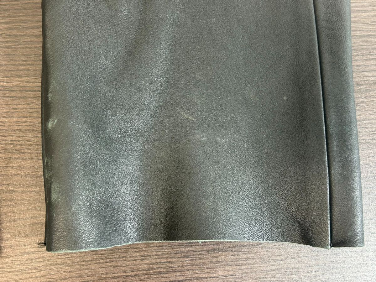 11537-062 KADOYA|カドヤ|レザーパンツ|サイズ31|牛革|韓国製|ブラック|バイクウェア|