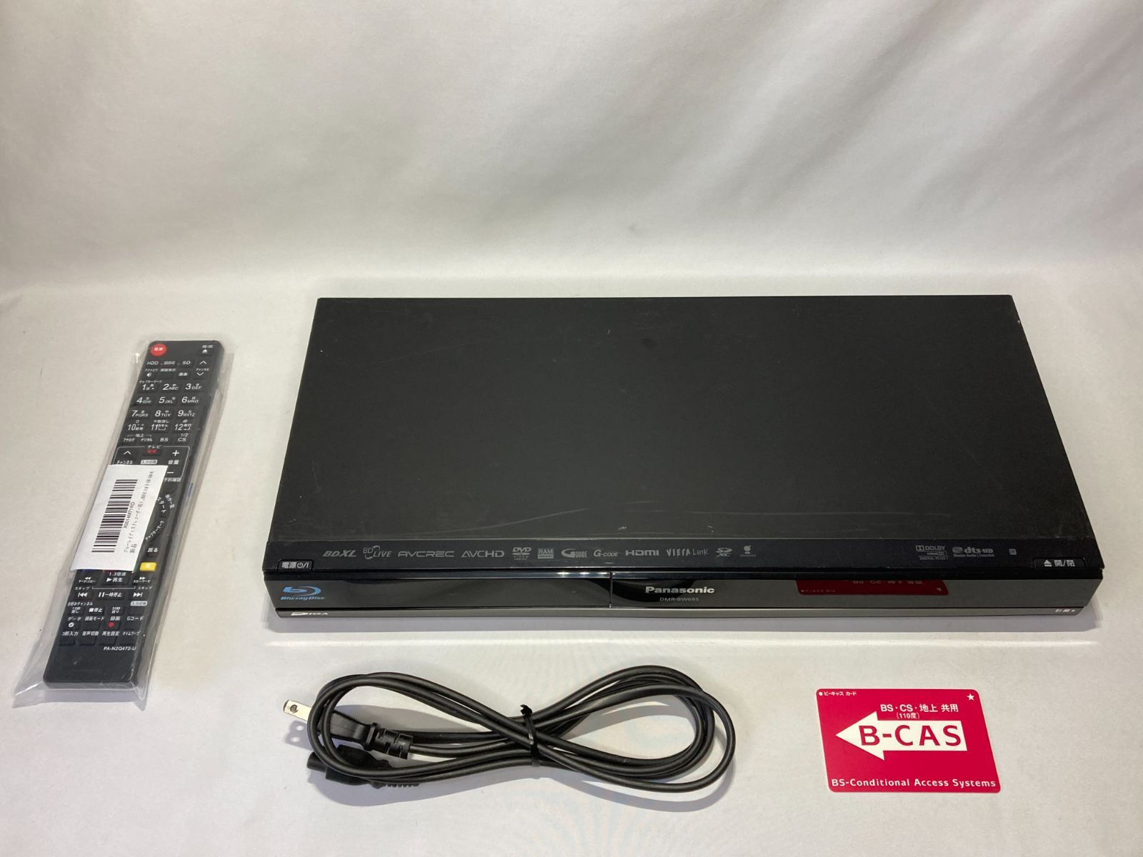 Panasonic パナソニック DMR-BW695 HDD搭載ハイビジョンブルーレイディスクレコーダー（HDD/BD/DVDレコーダー） DIGA  HDD:500GB ハイビジョンデジタルチューナー2基搭載 - メルカリ