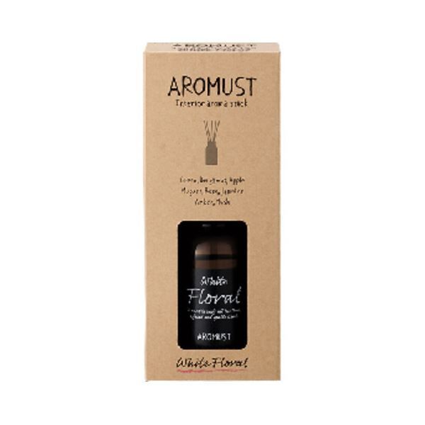 （まとめ） 晴香堂 アロマストスティック ホワイトフローラル 130ml 1個 【×5セット】