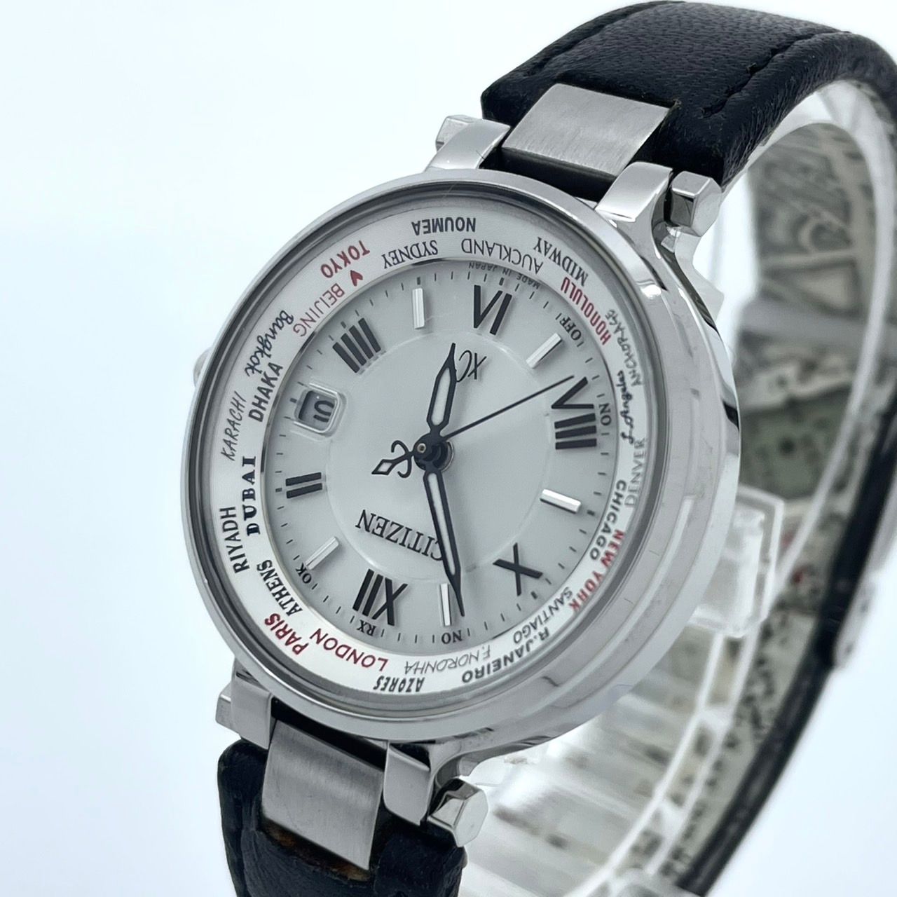 稼働】セイコー ルキア 腕時計 電波ソーラー 1B22-0AK0 アラビア文字