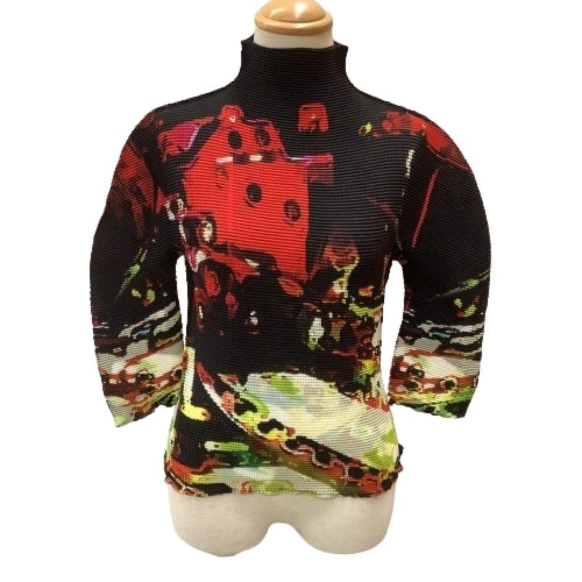ISSEY MIYAKE me 幾何学模様 長袖Tシャツ ISSEY MIYAKE me 幾何学模様 長袖Tシャツ