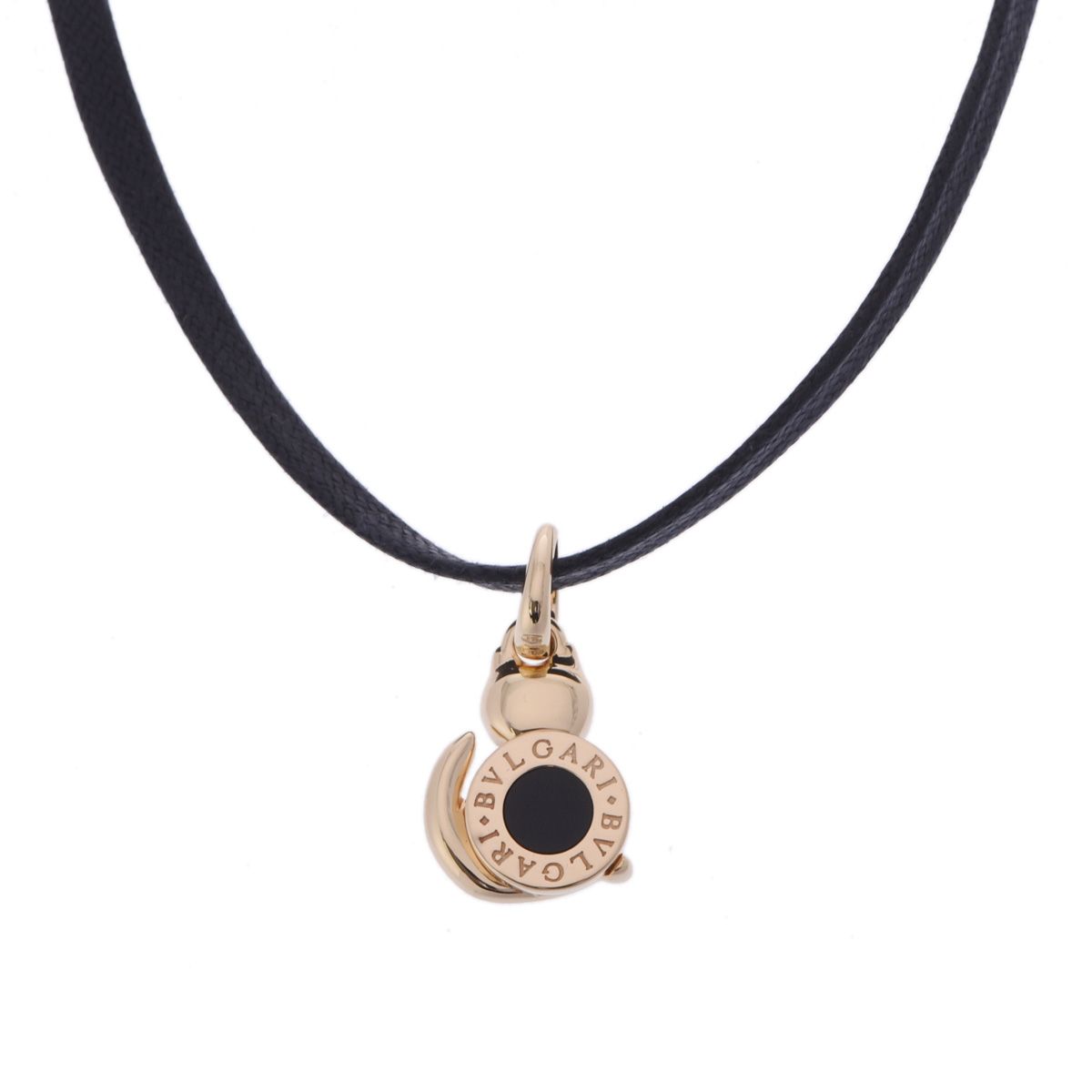 BVLGARI ブルガリ オニキス ネックレス ペンダント チャーム 【楽天 