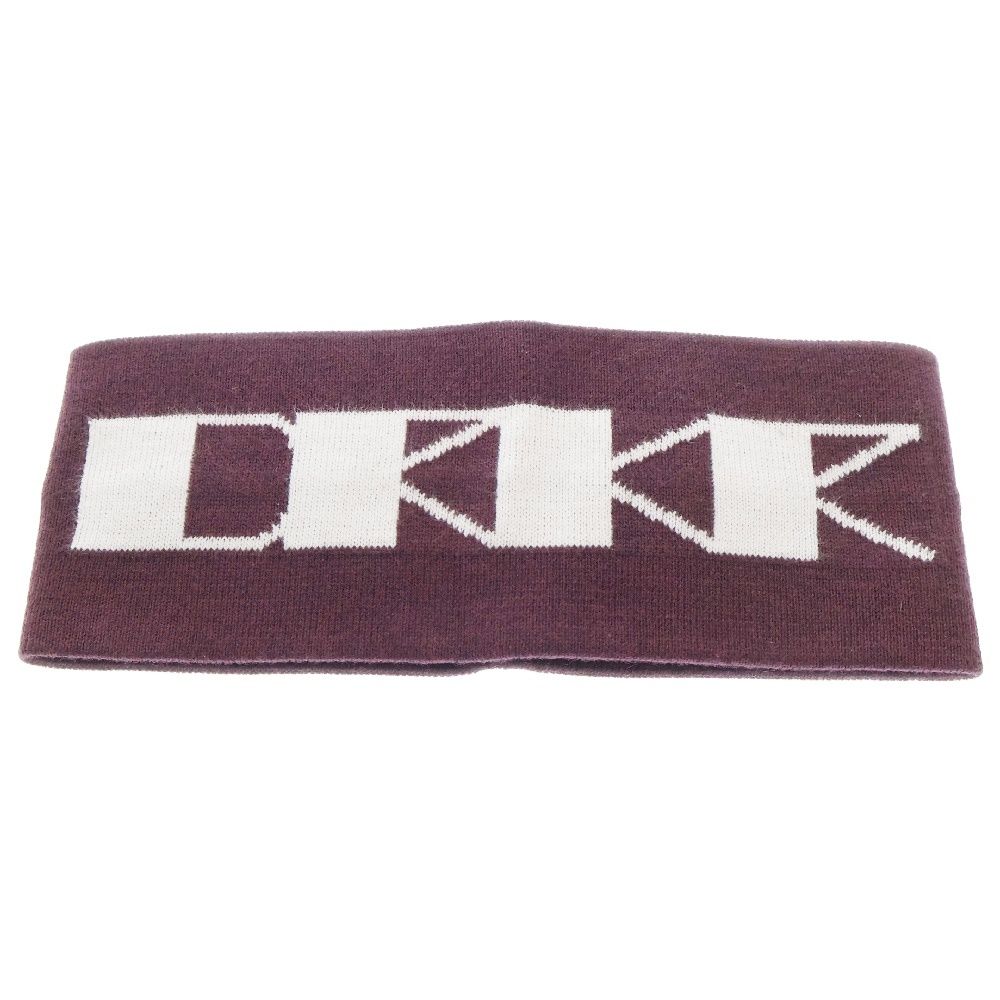 DRKSHDW (ダークシャドウ) 23AW DRKR HEADBAND ロゴ コットン ヘッドバンド パープル DA02C5480