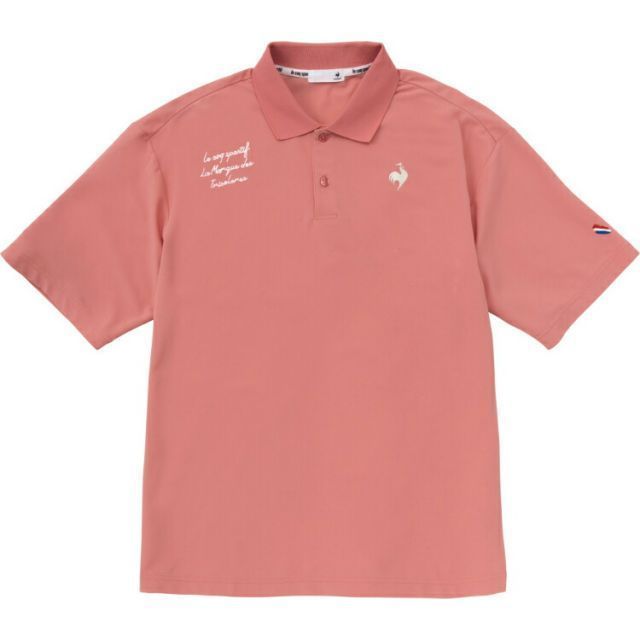 le coq sportif ルコック ヘランカSUNSCREEN鹿の子ポロシャツ ピンク XO QMMVJA40 PK | スポーツ スポーツ用品 メンズ トップス シャツ 半袖シャツ 半袖 ヘランカ 鹿の子 ポロシャツ 吸汗速乾 ストレッチ