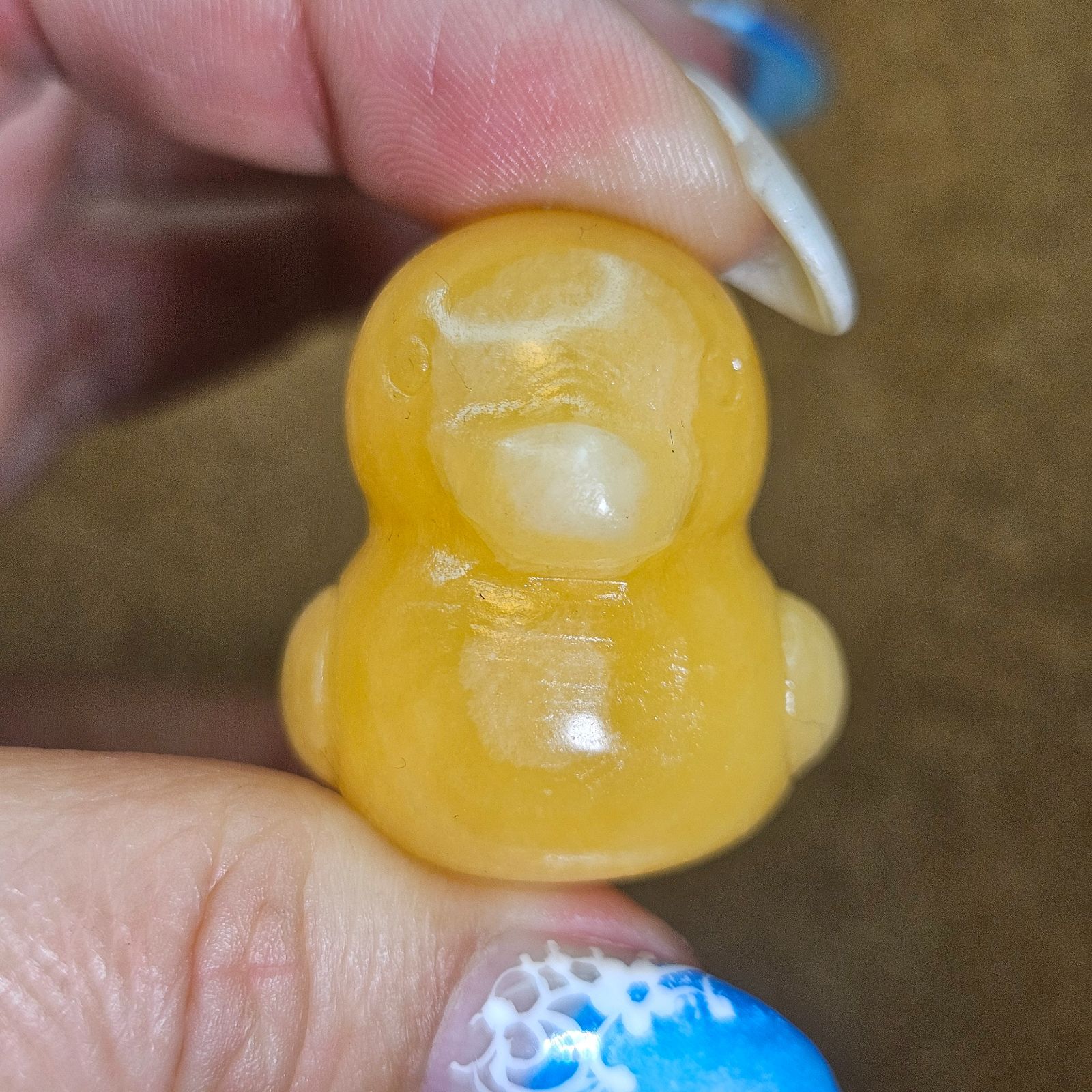3点専用ページ　オレンジカルサイト　原石　アヒルさん オレンジカルサイト◇アヒルさん | Piedra de Oracion