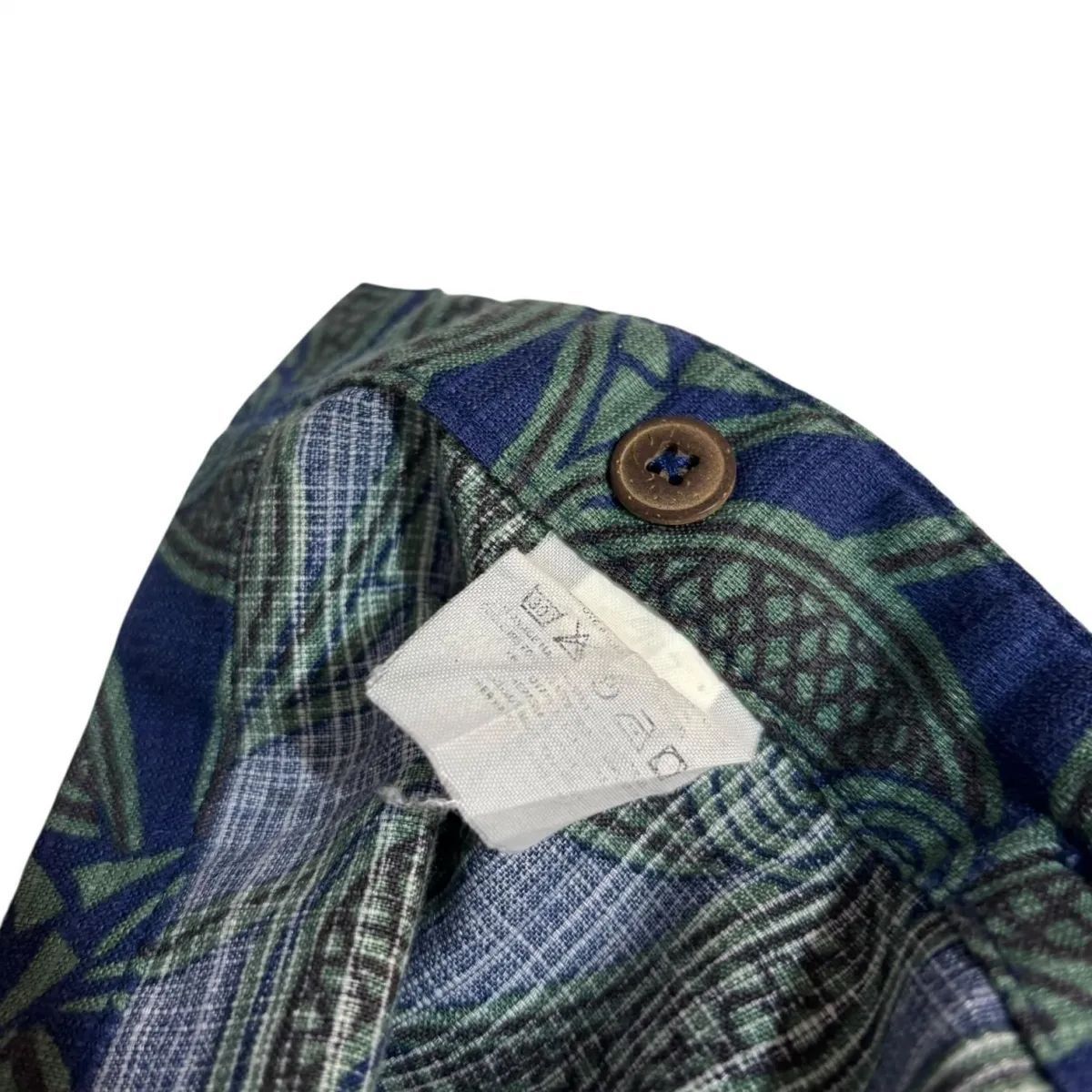 98年 PATAGONIA A/C SHIRT PIN WHEEL S パタゴニア ACシャツ 紺 緑 総