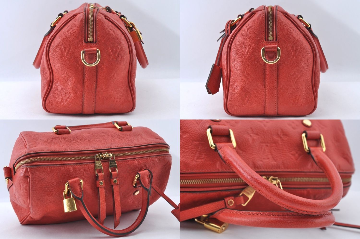 【袋付】 ルイヴィトン スピーディ バンドリエール 25 アンプラント レッド スピーディ・バンドリエール 25 モノグラム・アンプラント｜ルイ