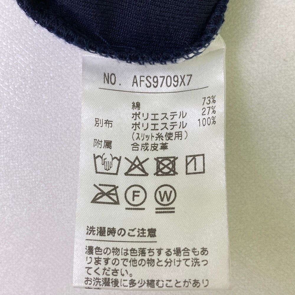 サイズ：M AND PER SE アンパスィ パイル地 半袖ポロシャツ ロゴ