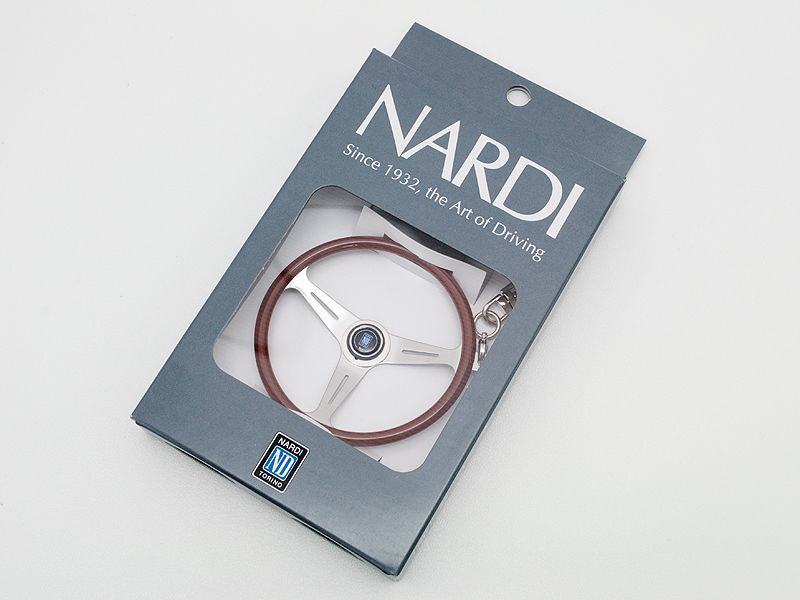 NARDIナルディ キーホルダー クラシック ウッド/ポリッシュ