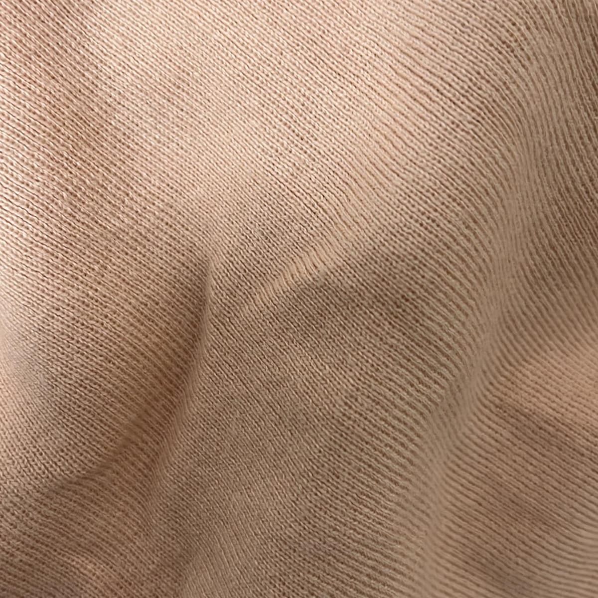 カプリーノ CAPRINO カーディガン - ピンクベージュ×オレンジ  