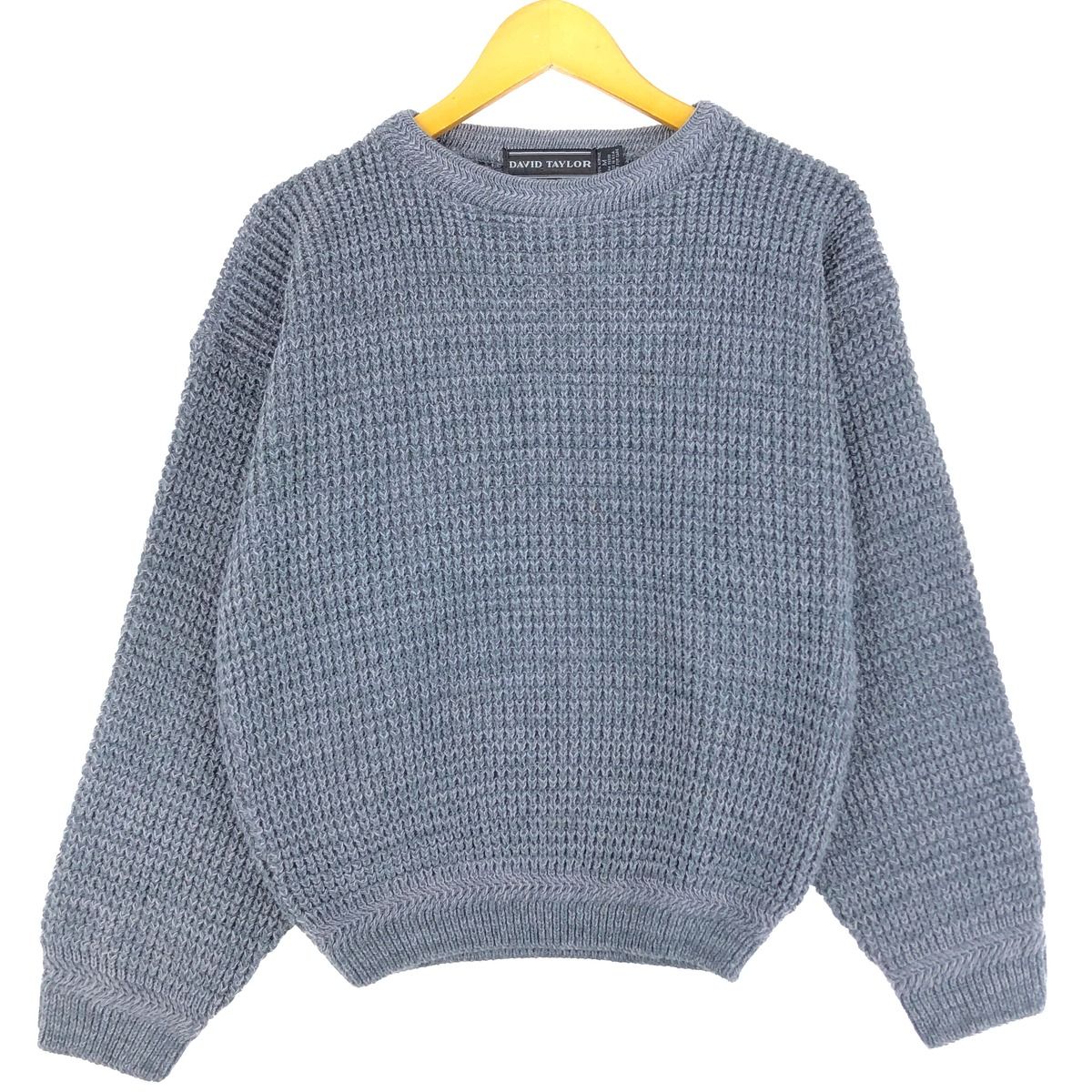 古着 90年代 DAVID TAYLOR アクリルニットセーター USA製 メンズM相当 