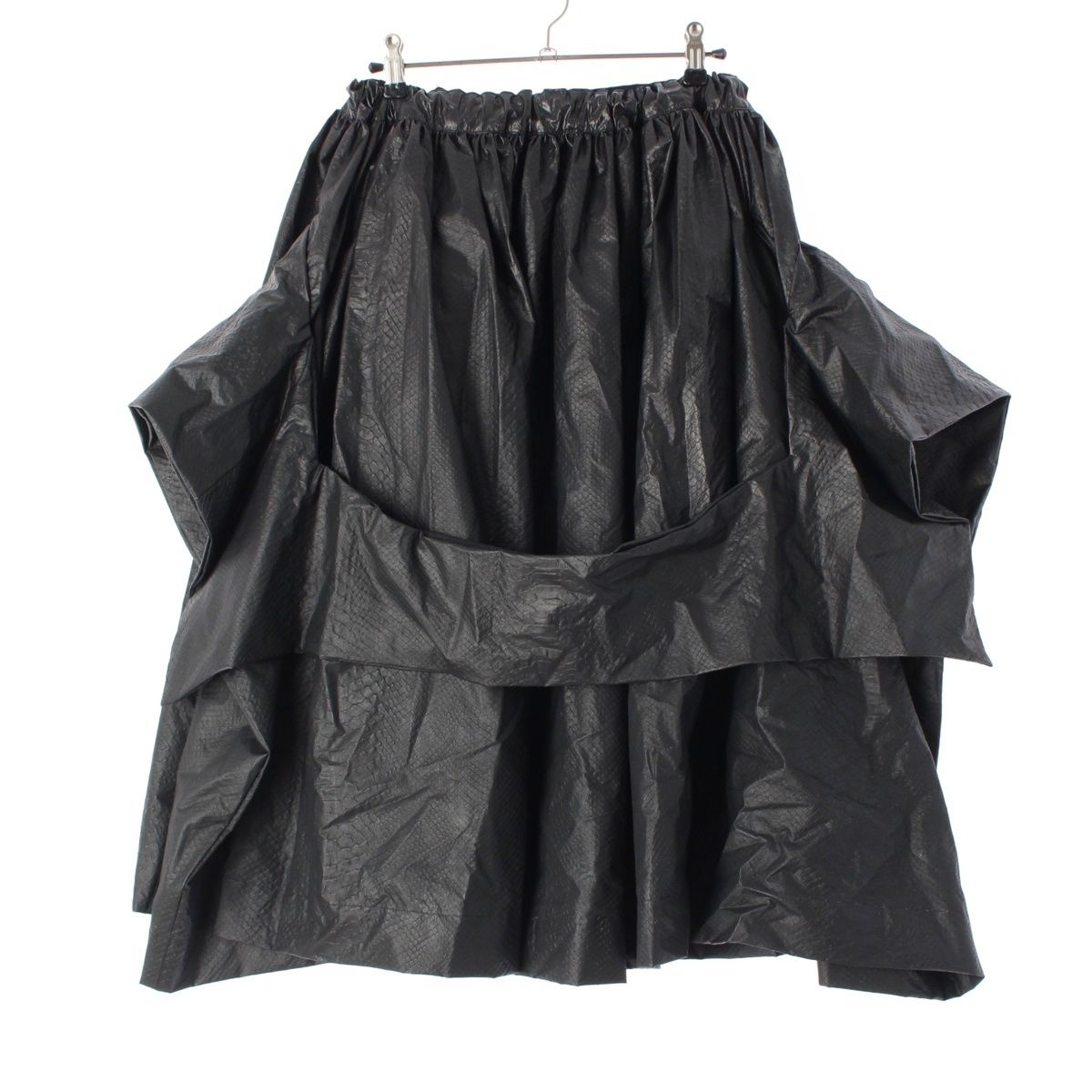 コムデギャルソン AD2020 パイソン 型押し ボリューム スカート