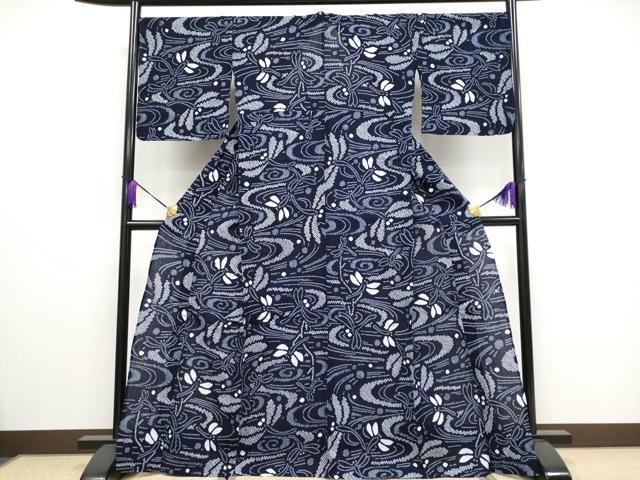 平和屋着物 上 夏物 浴衣 有松鳴海絞り トンボ 綿 CYAA3190s5