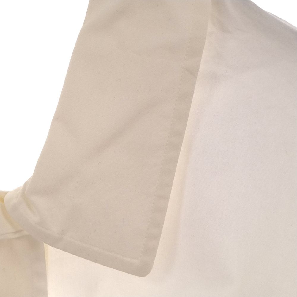HERMES◆ドローコード/オーバサイズ/半袖シャツ/38/コットン/WHT/無地/2E0604DJ HERMES(エルメス) / ドローコード/オーバサイズ/半袖シャツ/38