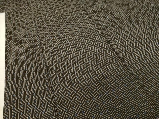 平和屋着物○本場大島紬 龍郷絣 秋名バラ アンサンブル 正絹 逸品