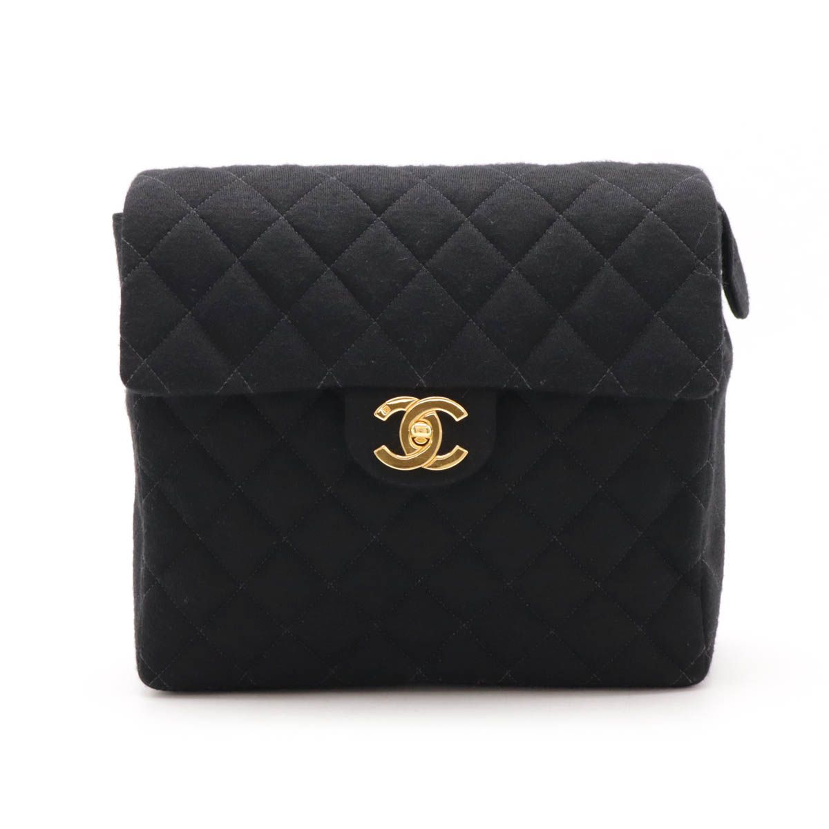 シャネル コットンジャージ マトラッセ バックパック CHANEL シャネル マトラッセ ココマーク チェーンショルダー