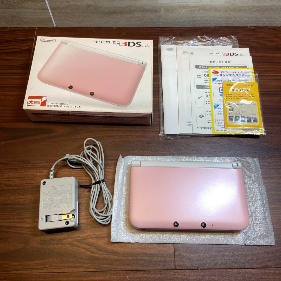 ニンテンドー 3DSLL 本体 ピンク×ホワイト 4128