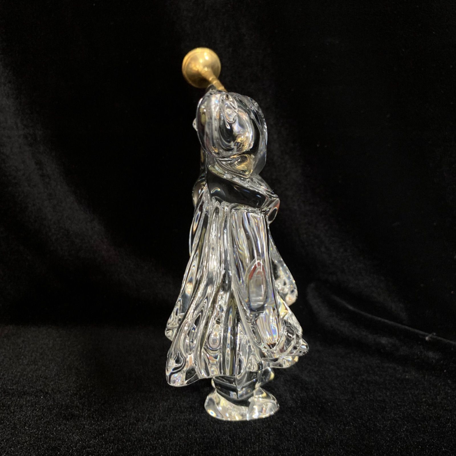 希少 未使用 美品 バカラ 笛吹き ピエロ クリスタル ガラス フィギュア