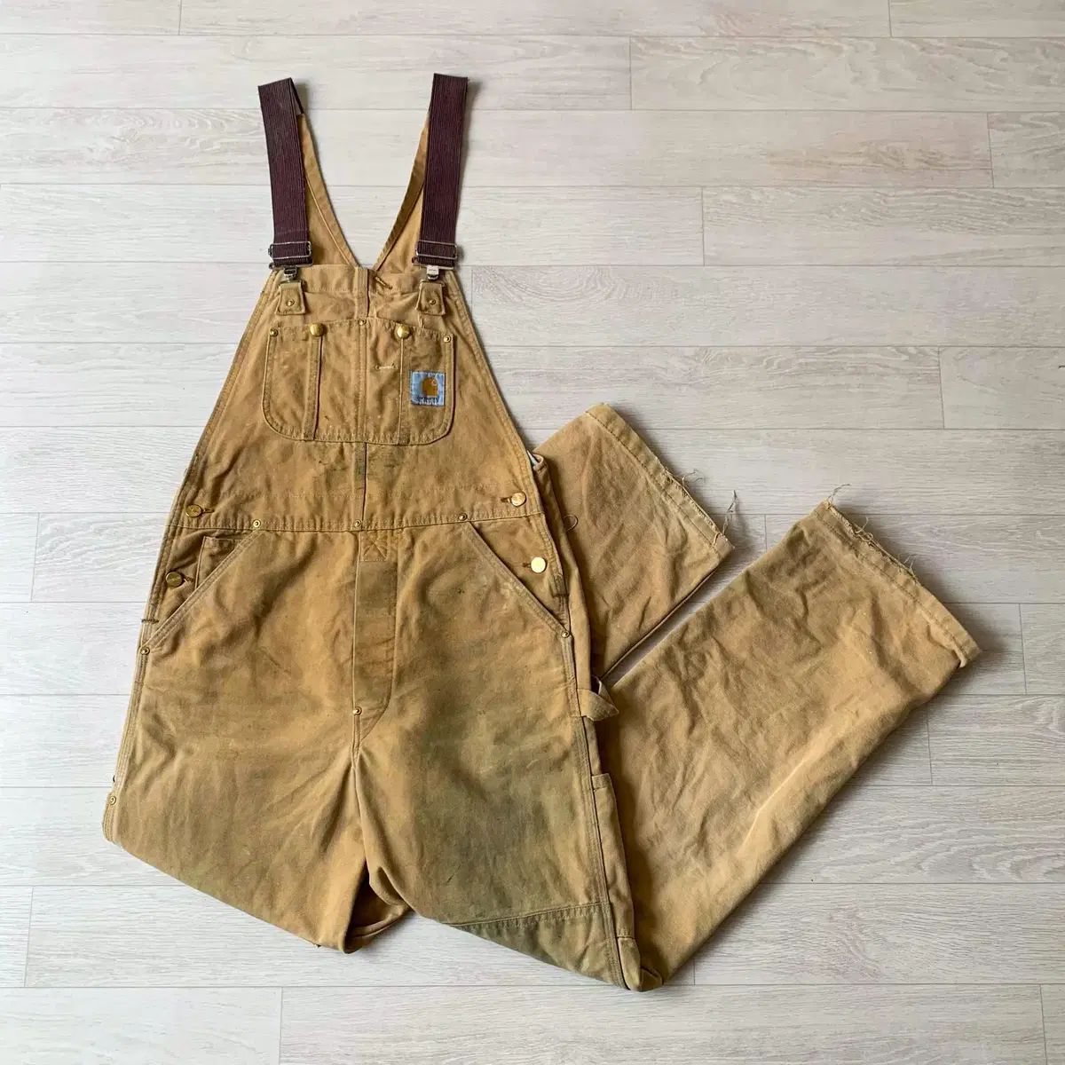 ヴィンテージ 90s Carhartt カーハート ダブルニー オーバーオール パンツ