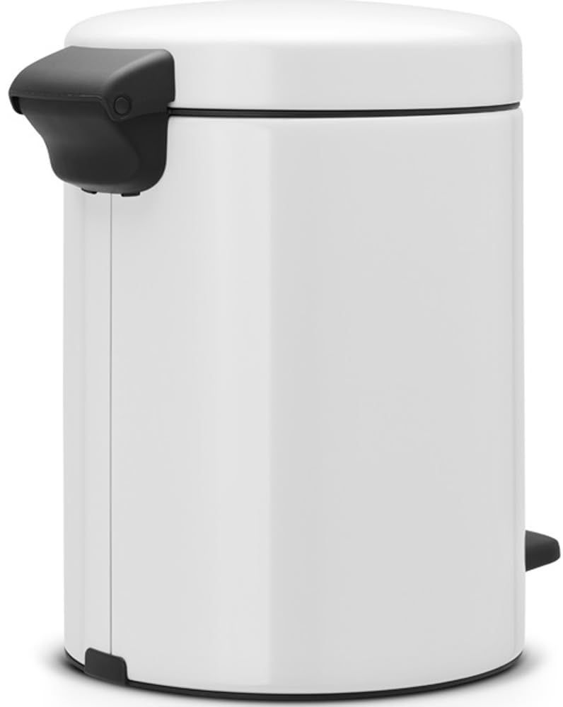 ダストボックス ホワイト 5L ペダルビン ブラバンシア ニューアイコン 静かに軽やかに閉まる機能搭載 112065