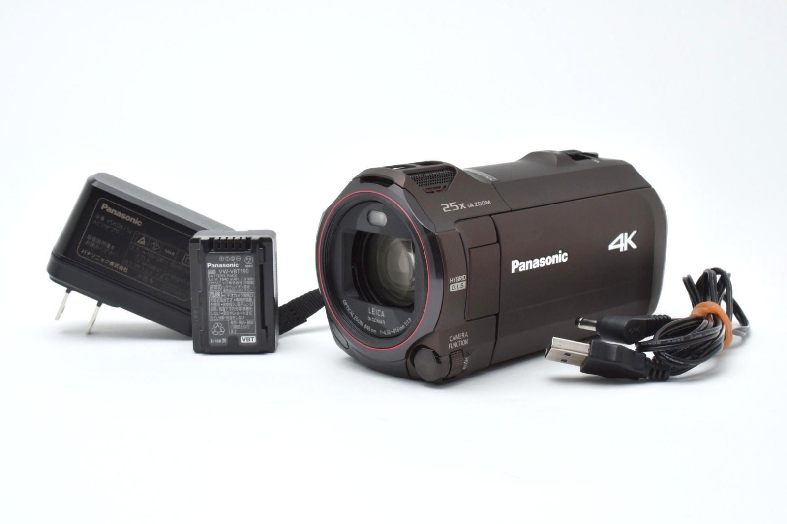 上品 Panasonic ビデオカメラ HC-VX992M-T カカオブラウン