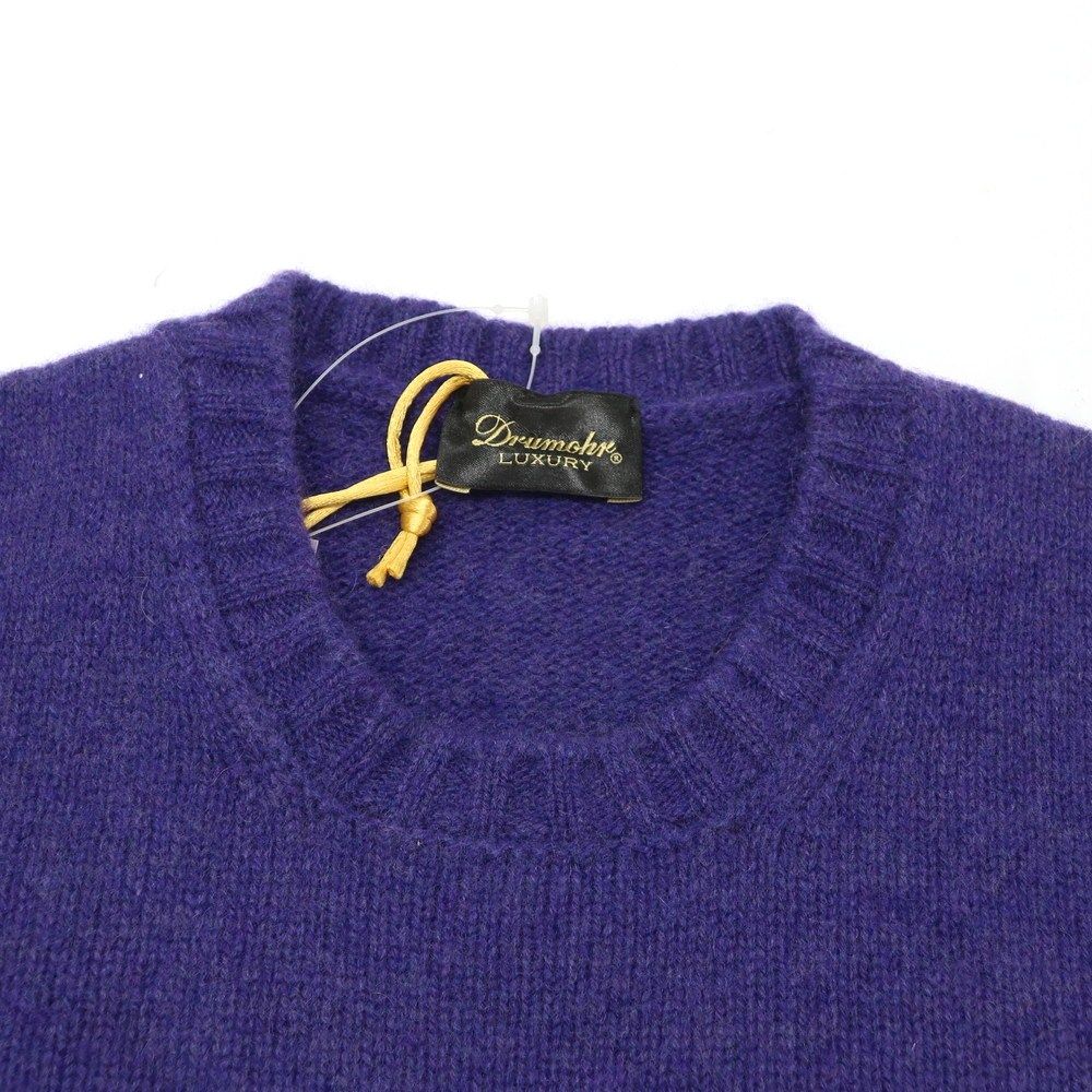 イタリア ドルモア カシミヤ ウール クルーネック ニット Drumohr 44 新品】ドルモア DRUMOHR カシミヤ クルーネック プルオーバー