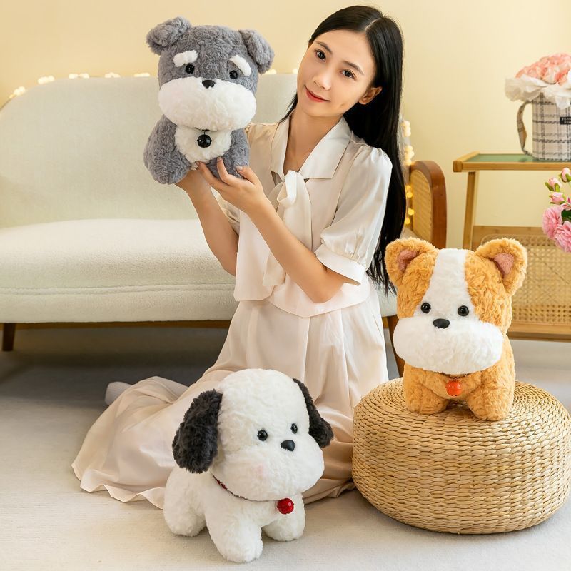 ぬいぐるみ 犬  いぬ 手触りふわふわ 動物 抱き枕 贈り物 ギフト 出産祝い 誕生日 こどもの日 プレゼント 女の子 男の子 shenbang16