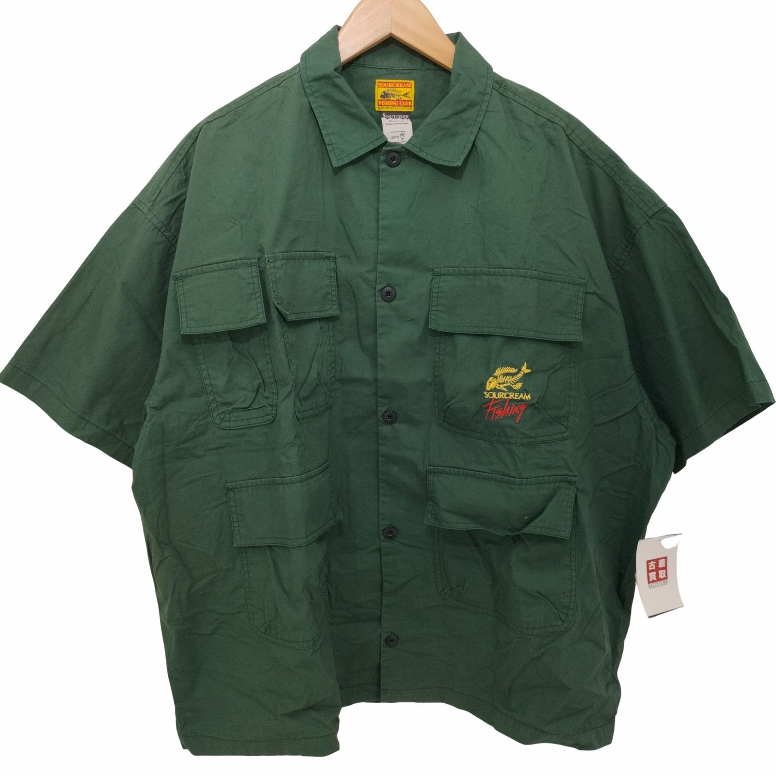 フーズフーギャラリー WHOS WHO gallery 2021SS FISH MIL SHIRTS バックプリント ワークシャツ メンズ FREE 