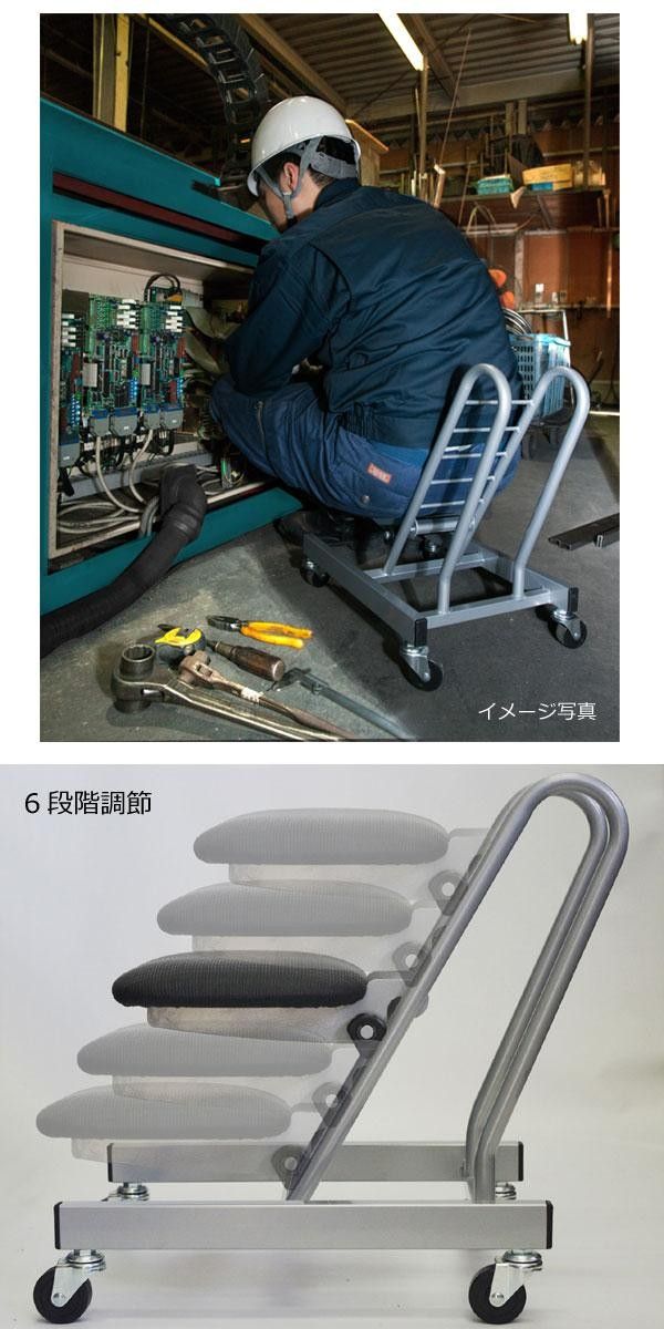 ルネセイコウ　MDF座面タイプキャスターチェア　ムーブスマート　ダークブラウン/シルバー　日本製　完成品　PMS-20TAD ルネセイコウ MDF座面タイプキャスターチェア ムーブスマート